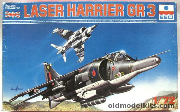 ESCI 1/72 Laser Harrier GR.3 - RAF No. 1417  Flight / No.1 Squadron / No. 3 Squadron, 9034 plastic model kit